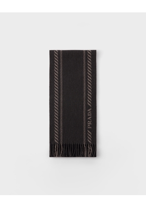 Wool and cashmere scarf