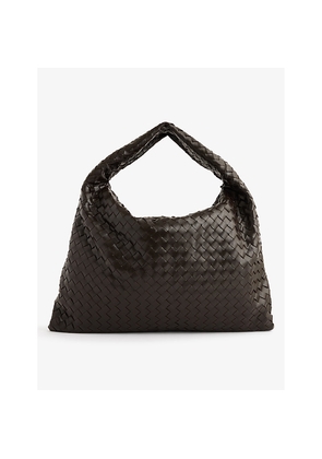 Womens Bottega Veneta Intrecciato-Weave Medium Leather Hobo Bag