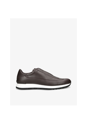 Mens John Lobb Lift Leather Low-Top Trainers