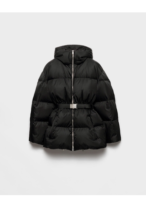 Re-Nylon hooded down jacket
