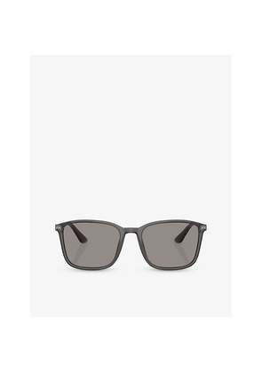 Giorgio Armani Ar8197 Square-Frame Acetate Sunglasses