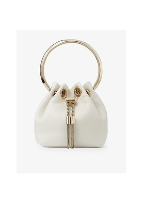 Womens Jimmy Choo Bon Bon Micro Leather Top-Handle Bag