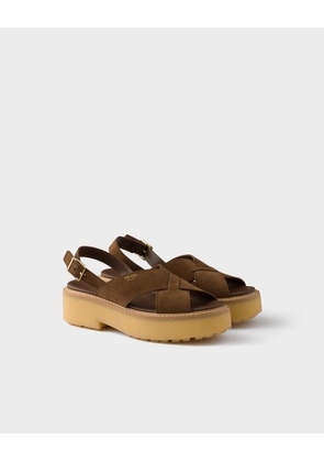 Suede sandals