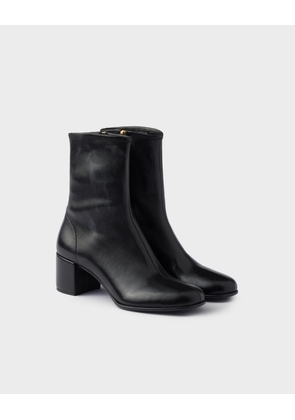 Stretch nappa leather booties