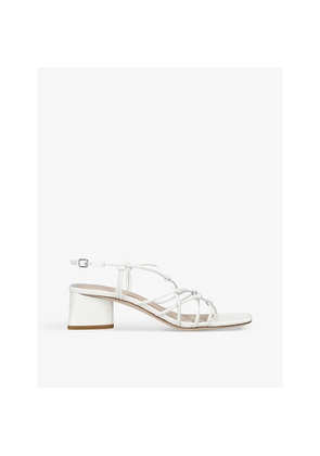 Womens Paige Gianna Strap-Embellished Leather Heeled Sandals