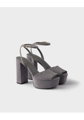 Suede platform sandals