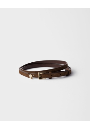 Suede belt