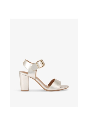 Womens KG Kurt Geiger Sutton Metallic Faux-Leather Sandals