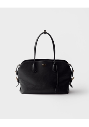 Large leather tote bag