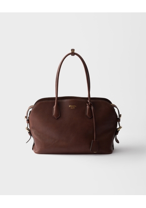 Large leather tote bag