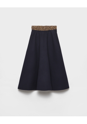 Light cashmere and wool skirt