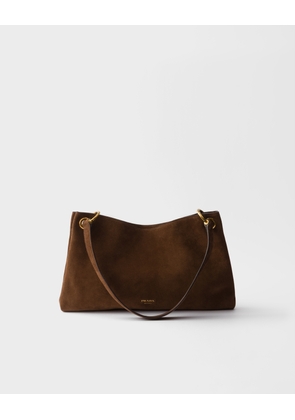 Prada Etude large suede shoulder bag