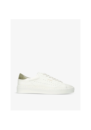 Mens Axel Arigato Court Logo-Embossed Leather Low-Top Trainers