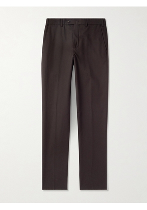 Loro Piana - Carlo Hyannis Tapered Cotton-Blend Trousers - Men - Brown - IT 46