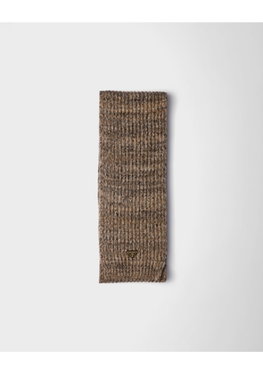 Mélange wool and cashmere scarf