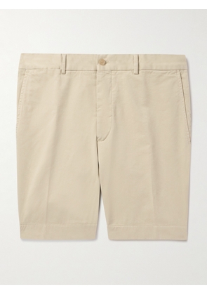 Ralph Lauren Purple Label - Slim-Fit Garment-Dyed Stretch-Cotton Twill Shorts - Men - Brown - UK/US 30