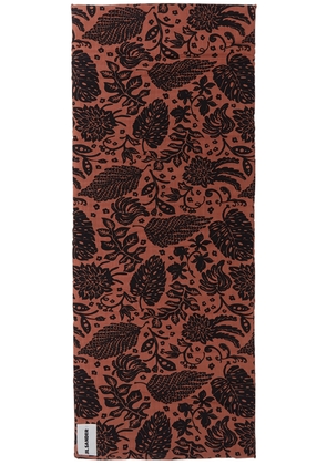 Jil Sander Red & Black Tropical Beach Mat