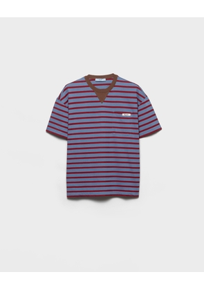 Oversized striped jersey T-shirt