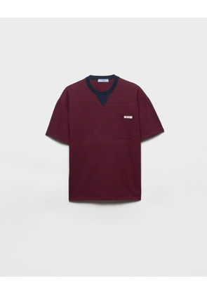 Oversized striped jersey T-shirt