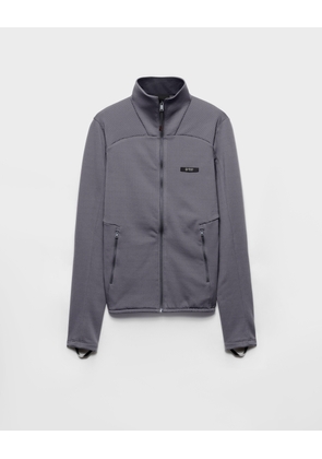 Technical fabric blouson jacket