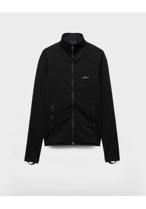 Technical fabric blouson jacket