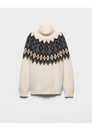 Cashmere and wool turtleneck sweater