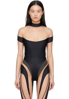 Mugler Black Illusion Bodysuit