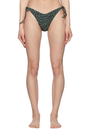 Palm Angels Black Polyester Bikini Bottom