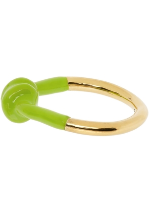 Marshall Columbia SSENSE Exclusive Green Alan Crocetti Edition Knot Ring