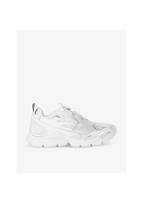Off-White C/O Virgil Abloh Be Right Back Mesh and Faux-Leather Low-Top Trainers
