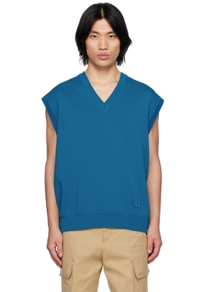 WOOYOUNGMI Blue V-Neck Vest