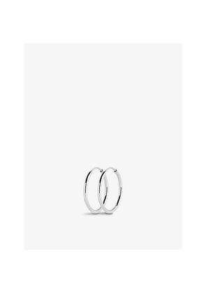 Womens Maria Black Senorita Rhodium-Plating Sterling Silver Hoop Earrings
