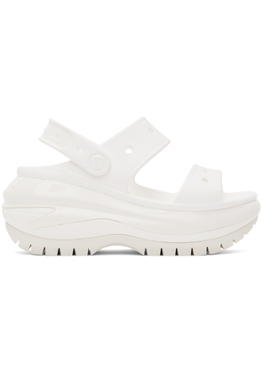 Crocs White Mega Crush Sandals