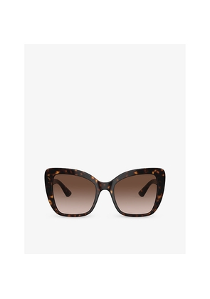 Womens Dolce & Gabbana Dg4348 Butterfly-Frame Acetate Sunglasses