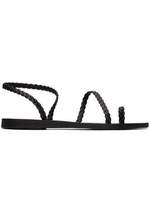 Ancient Greek Sandals Black Eleftheria Sandals