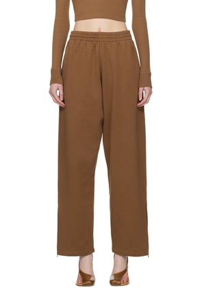 WARDROBE. NYC Brown Hailey Bieber Edition HB Lounge Pants