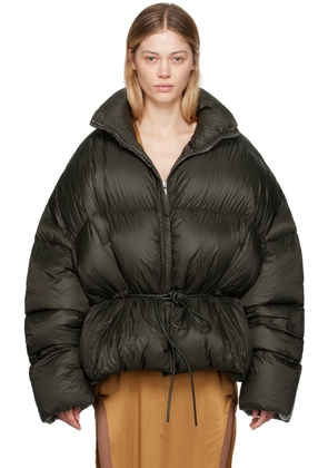 Rick Owens Green Porterville Sail Duvet Down Jacket