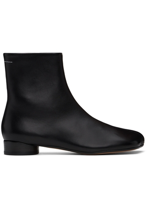 MM6 Maison Margiela Black Anatomic Ankle Boots