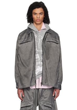 Y/Project Gray Gathered Shirt