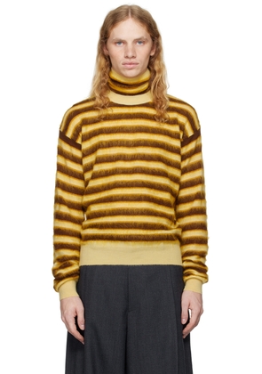 Marni Brown & Yellow Striped Sweater