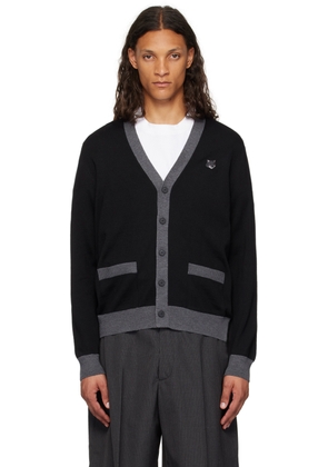 Maison Kitsuné Black Bold Fox Head Cardigan