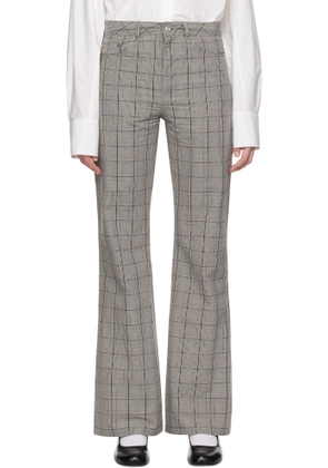 OUR LEGACY Black & White Moto Cut Trousers