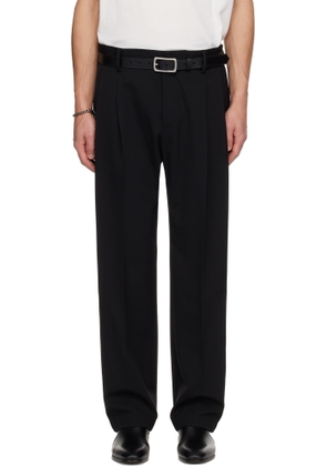 Dolce & Gabbana Black Pleated Trousers