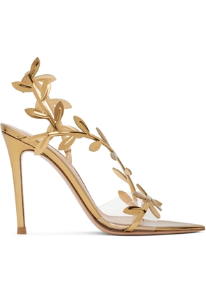 Gianvito Rossi Gold Flavia Heeled Sandals