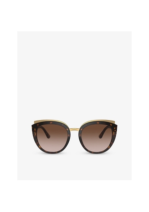 Womens Dolce & Gabbana Dg4383 Butterfly-Frame Acetate Sunglasses