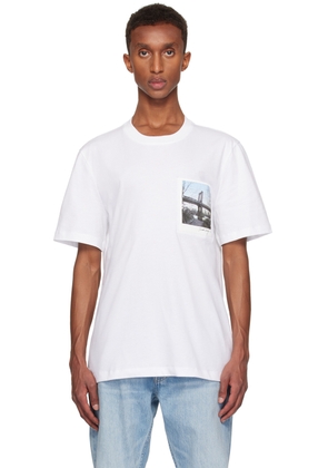 Helmut Lang White Bridge Postcard T-shirt