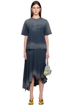 Acne Studios Blue Layered Midi Dress