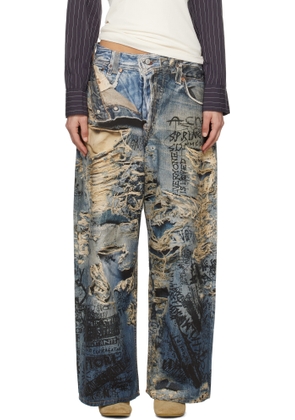 Acne Studios Blue Super Baggy Fit 2023 Jeans