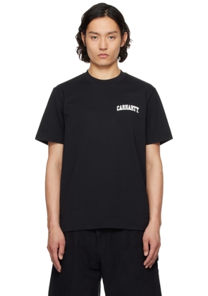 Carhartt Work In Progress Black S/S University Script T-Shirt