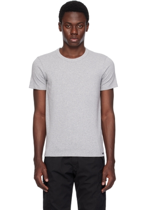 TOM FORD Gray Cotton Stretch Jersey T-shirt